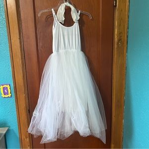 Girl's White Tutu Dress Size Large  - For Dance or Halloween